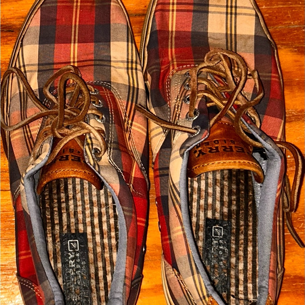 Sperry Plaid Boat Shoes